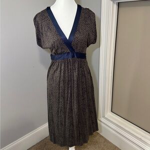 Elegant Black and Blue Women's Dress